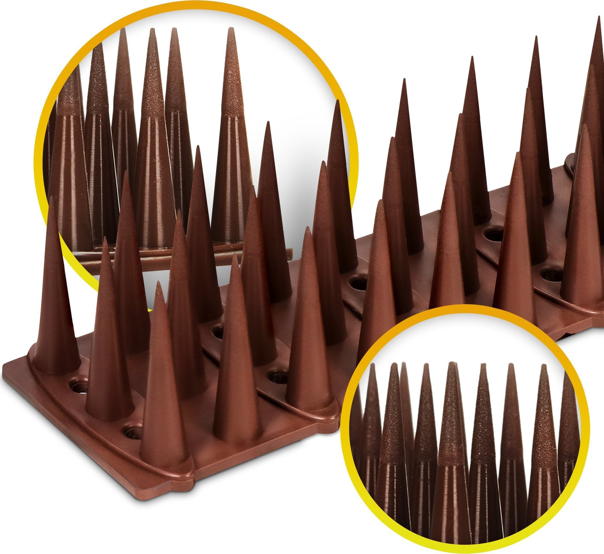 AVIK Wysokie Kolce na Ptaki Gołębie Listwa Kolce Przeciw Ptakom Gołębiom - 20 sztuk łącznie 10,4m