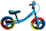 Rowerki biegowe - Rowerek biegowy R6 niebieski R-Sport 12'' hamulec, dzwonek - miniaturka - grafika 1