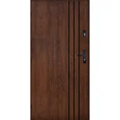Drzwi zewnętrzne - PANTOR Drzwi stalowe zewnętrzne wejściowe Avinion 72 orzechowe 90 lewe - miniaturka - grafika 1