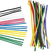 Dekoratorstwo - DRUCIKI KREATYWNE PLUSZOWE KOLOROWE WYCIORY 30CM - miniaturka - grafika 1