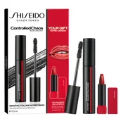 Zestawy kosmetyków damskich - Zestaw do makijażu Shiseido Masc ControlledChaos tusz do rzęs Graphic Volume & Precision black 11.5 ml + szminka do ust 416 Red Shift 2 g (3423222094911) - miniaturka - grafika 1