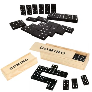 Domino klasyczne w drewnianym pudełku klocki gra logiczna edukacyjna 28 el - Gry planszowe Domino klasyczne w drewnianym pudełku klocki gra logiczna edukacyjna 28 el - Gry planszowe - miniaturka - grafika 1