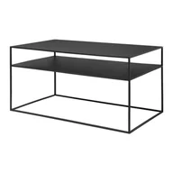 Ławy i stoliki kawowe - Czarny metalowy stolik 50x90 cm Fera – Blomus - miniaturka - grafika 1