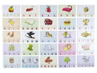 Puzzle - Playtive Gra edukacyjna, z kolorowymi grafikami (Puzzle litery) - miniaturka - grafika 1