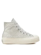 Trampki damskie - Converse Trampki Chuck Taylor All Star Lift Platform Butterflies A07538C Różowy - miniaturka - grafika 1