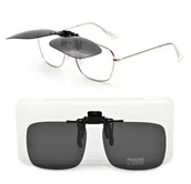 Akcesoria do okularów - Nakładki przeciwsłoneczne czarne polaryzacyjne na okulary korekcyjne NA-169 - miniaturka - grafika 1