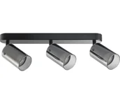 Lampy sufitowe - Oświetlenie punktowe SMOKY 3xGU10/10W/230V czarny - miniaturka - grafika 1