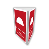 Systemy ekspozycyjne i znaki informacyjne - BB809 DŹWIG PRZECIWPOŻAROWY (3D DOŚCIENNY), PN - PŁYTA PCV 1MM; (350X525MM) - miniaturka - grafika 1