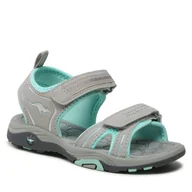 Buty dla dziewczynek - Sandały KangaRoos K-Leni Ancona 18870 000 2138 M Szary - miniaturka - grafika 1