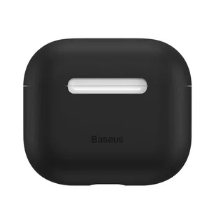 Apple Baseus Baseus super cienkie silikonowe etui do AirPods 3 czarne (WIAPPOD-CBZ01) WIAPPOD-CBZ01 - Akcesoria do słuchawek - miniaturka - grafika 2