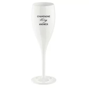Koziol Kieliszek do szampana Cheers z napisem Champagne Is Always the Answer 3913525 - Kieliszki - miniaturka - grafika 1