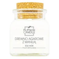 Świece - Świeca sojowa zapachowa DREWNO AGAROWE Z WANILIĄ 90g - miniaturka - grafika 1