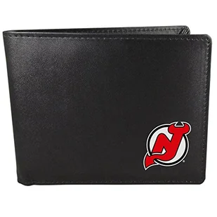 NHL Siskiyou Sports męski nowy dżersej Devils dwukrotny portfel jeden rozmiar czarny - Portfele - miniaturka - grafika 1