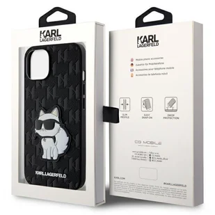 Karl Lagerfeld KLHCP14MSAKHPCK iPhone 14 Plus 6.7" czarny/black Saffiano Monogram Choupette - Etui i futerały do telefonów - miniaturka - grafika 8
