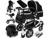 Wózki dziecięce - WIELOFUNKCYJNY WÓZEK DZIECIĘCY 3W1 Z FOTELIKIEM I AKCESORIAMI - miniaturka - grafika 1