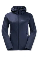 Bluzy damskie - Bluza damska Jack Wolfskin Hirschberg z kapturem trekkingowa -M - miniaturka - grafika 1