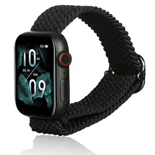 Paski - Beline pasek Apple Watch Textile 42/44/45/49mm czarny /black - grafika 1
