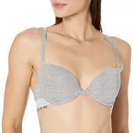 Biustonosze - Emporio Armani biustonosz push up, jasnoszary melanżowy, 85C - miniaturka - grafika 1