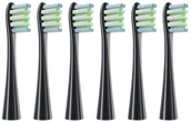 Końcówki do szczoteczek elektrycznych - 6x Końcówka do szczoteczek Oclean X PRO Z1 F1 ONE AIR 2 czarna - miniaturka - grafika 1