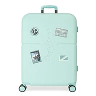 Walizki - Pepe Jeans Klatka piersiowa średnia walizka niebieska 48 x 70 x 28 cm, sztywny ABS, wbudowany zamek TSA, 79 l, 9 podwójnych kół - miniaturka - grafika 1