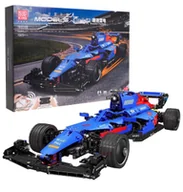 Klocki - Konstrukcyjne Klocki Niebieski Auto 1065El. - miniaturka - grafika 1