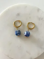 Kolczyki - Kolczyki z sodalitu - miniaturka - grafika 1