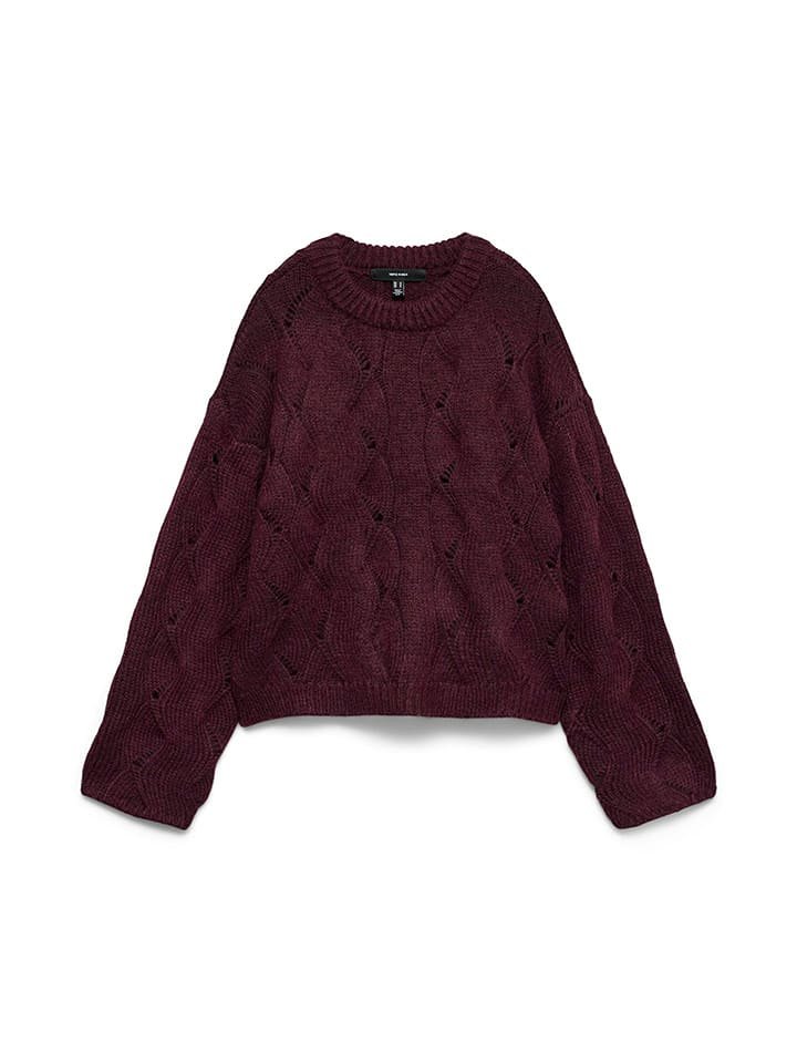 Vero Moda Sweter w kolorze bordowym