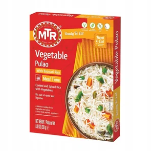 Gotowe indyjskie danie Vegetable Pulao MTR 250g - Szybkie dania obiadowe - miniaturka - grafika 1