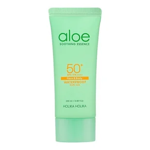 Holika Holika Aloe Soothing Essence Face & Body Waterproof Sun Gel SPF50+ żel przeciwsłoneczny do twarzy i ciała - 100ml - Balsamy i kremy do opalania - miniaturka - grafika 4