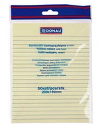 Etykiety samoprzylepne i bloki etykiet - Donau Bloczek samop. , 150x203mm, w linię, 1x50 75gsm, żółty 7596001PL-99 - miniaturka - grafika 1