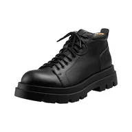 Botki męskie - trzewiki ALTERCORE czarne 9-dziurkowe (OSCAR VEGAN BLACK) - miniaturka - grafika 1