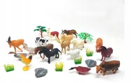 Figurki dla dzieci - Zwierzęta domowe Gospodarskie Duży Zestaw Farma Figurki 17 sztuk - miniaturka - grafika 1
