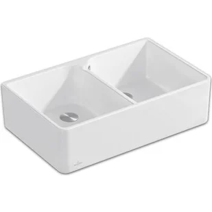 Villeroy & Boch Classicline dwukomorowy kucheny 80 KM white alpin 638001R1 - Zlewozmywaki - miniaturka - grafika 1