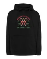Bluzy męskie - Bluza z kapturem Świąteczna Uniwersytet Świętego Mikołaja Czarny XL - miniaturka - grafika 1