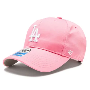 Czapka z daszkiem 47 Brand MLB Los Angeles Dodgers Raised Basic '47 MVP B-RAC12CTP-RSA Różowy - Czapki dla dzieci - miniaturka - grafika 1