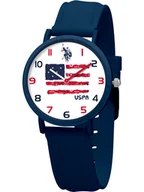 Zabezpieczenia dla dzieci - U.S. Polo Assn. Zegarek kwarcowy w kolorze granatowo-białym - miniaturka - grafika 1