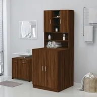 Akcesoria i części do pralek i suszarek - vidaXL Szafka na pralkę, brązowy dąb, 71 x 71,5 x 91,5 cm vidaXL - miniaturka - grafika 1