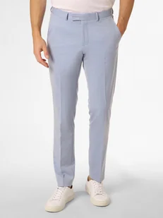 Finshley & Harding Męskie spodnie od garnituru modułowego Mężczyźni Slim Fit niebieski marmurkowy, 44 - Spodnie męskie - miniaturka - grafika 1