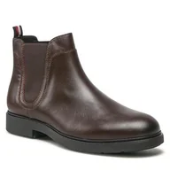 Baleriny - Sztyblety Tommy Hilfiger - Elevated Rounded Lth Chelsea FM0FM04183 Cocoa GT6 - miniaturka - grafika 1