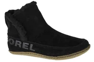 Śniegowce damskie - Sorel Nakiska Bootie 1876141011, damskie buty zimowe czarne - miniaturka - grafika 1