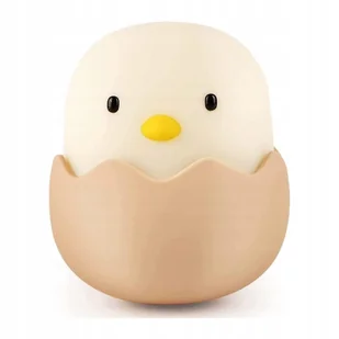 Lampka Nocna Kurczak Eggshell LED dla dzieci Silikonowa na USB - Lampy stojące - miniaturka - grafika 1