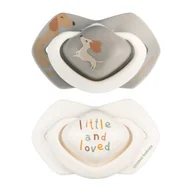 Smoczki uspokajające - Smoczek CANPOL BABIES Dogs 0-6 m Beżowo-szary (2 sztuki) - miniaturka - grafika 1