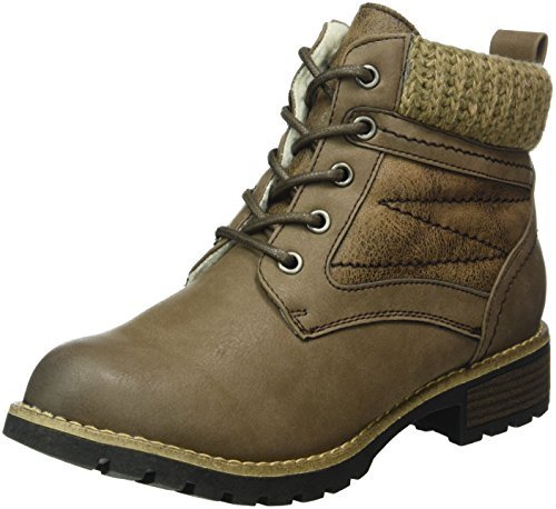Softline Damskie kozaki z krótką cholewką 26265, beżowy - Be?owy taupe 341-38 EU X-Weit