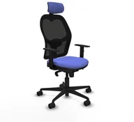 Fotele i krzesła biurowe - Krzesło Biurowe z Zagłówkiem Jorquera Piqueras y Crespo 1D036N2 Jasnoniebieski - miniaturka - grafika 1