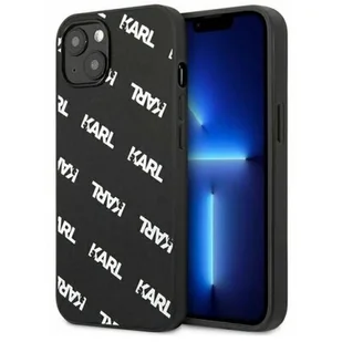 Etui Karl Lagerfeld do iPhone 13 mini 5,4" hardcase czarny/black Allover - Etui i futerały do telefonów - miniaturka - grafika 1