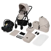 Wózki dziecięce - Lionelo Amber Plus wózek wielofunkcyjny 3w1 Beige Sand - miniaturka - grafika 1