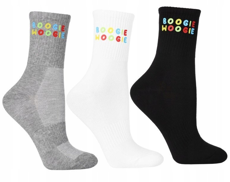 3X Skarpetki Damskie Długie Bawełniane Skarpety Kolorowe Ciepłe Moraj 35-38