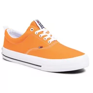 Trampki męskie - Tenisówki Tommy Jeans Classic Low Tommy Jeans Sneaker EM0EM00405 Paradise Orange SFA - miniaturka - grafika 1