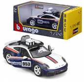 Samochody i pojazdy dla dzieci - Porsche 911 Dakar 1:24 model Bburago 18-28024 SAMOCHÓD OFF ROAD - miniaturka - grafika 1
