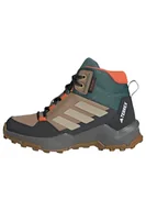 Buty dla chłopców - adidas Uniseks - dzieci TERREX AX4R MID RAIN.RDY HIKING SHOES, cardboard/savannah/semi impact orange, 40 EU - miniaturka - grafika 1